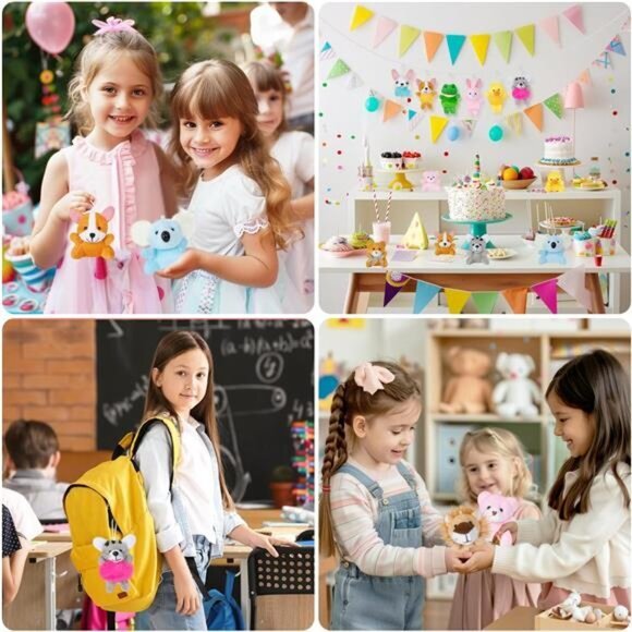 24 Pack‎ Mini Stuffed Animals Bulk Party Favors For Kids Treasure Box Gift Toys - Picture 6 of 6